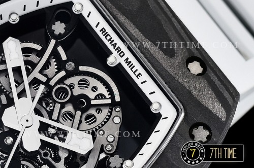 Richard Mille RM055 Bubba Watson FC/TI/RU Skeleton White MY8215 Mod