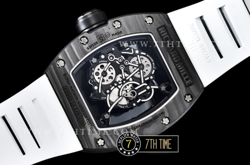 Richard Mille RM055 Bubba Watson FC/TI/RU Skeleton White MY8215 Mod