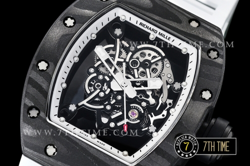 Richard Mille RM055 Bubba Watson FC/TI/RU Skeleton White MY8215 Mod