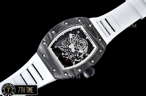 Richard Mille RM055 Bubba Watson FC/TI/RU Skeleton White MY8215 Mod