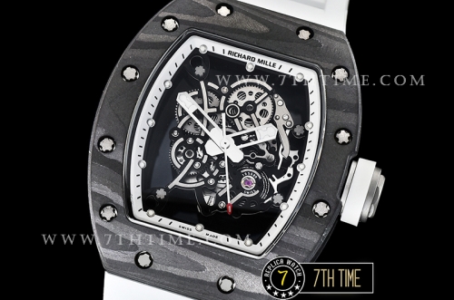 Richard Mille RM055 Bubba Watson FC/TI/RU Skeleton White MY8215 Mod White Crown