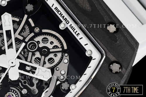 Richard Mille RM055 Bubba Watson FC/TI/RU Skeleton White MY8215 Mod White Crown
