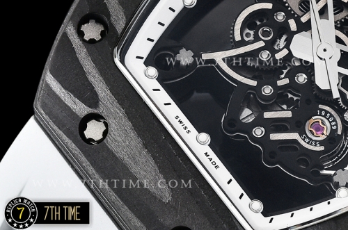 Richard Mille RM055 Bubba Watson FC/TI/RU Skeleton White MY8215 Mod White Crown