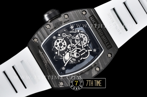 Richard Mille RM055 Bubba Watson FC/RU Skeleton White/Gold MY8215 Mod