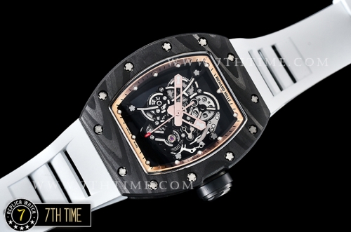 Richard Mille RM055 Bubba Watson FC/RU Skeleton White/Gold MY8215 Mod