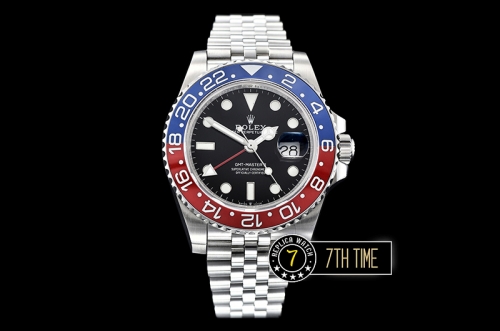 GMT Master II 126710 Pepsi 904L SS/SS Black Dial A2836