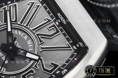 Franck Muller Vanguard V45 Series Silver Grey Textured Dial with Numeral Markers