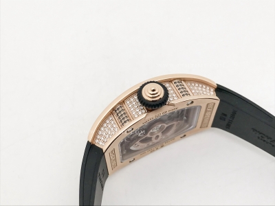 RM07-01 Crested Diam RG/RU Blk/Blk Skele ZF CRMA2