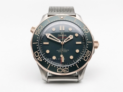 Seamaster 300m 210.90.42.20.10.001 Bronze Gold TI/TI Green VSF A8806