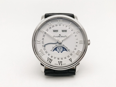 Villeret Complications 6654 1127 55B SS/LE White/Rmn APSF A6654