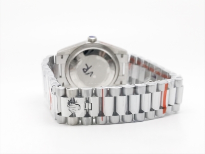 DayDate 36mm Wt 904L Flt SS/SS Silv/Rm QF VR3255