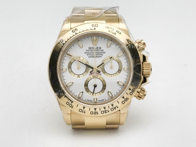 Daytona 116508 904L YG/YG Wht/Stk QF V3 SH4130