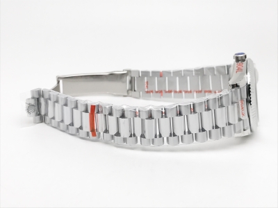 DayDate 36mm Wt 904L Flt SS/SS Grey/Rm QF VR3255