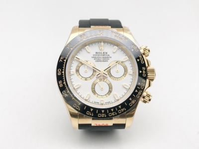 Daytona 116518 Wt YG/RU Wht/Stk QF V11 SH4130