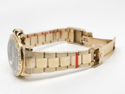 Daytona 116508 904L YG/YG Grn/Stk QF V3 SH4130