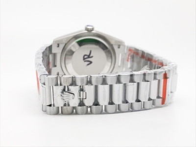 DayDate 36mm Wt 904L Flt SS/SS I-Blue/Rm QF VR3255