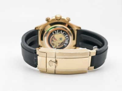 Daytona 116518 Wt YG/RU Met/Blk/Stk QF V11 SH4130