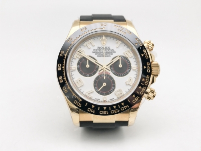 Daytona 116518 Wt YG/RU Wht/Blk/Num QF V11 SH4130