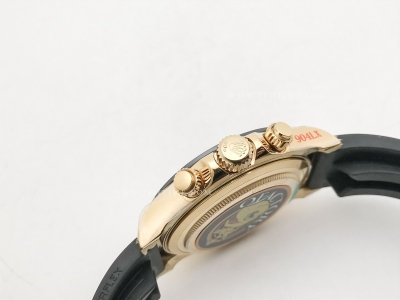 Daytona 116518 Wt YG/RU Blk/Stk QF V11 SH4130