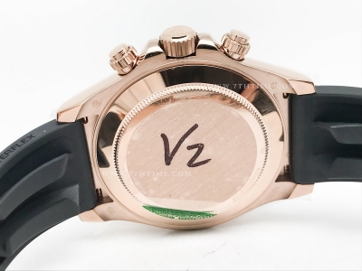 Daytona 116515 904L RG/RU Wht/Wht/Stk QF V3 SH4130