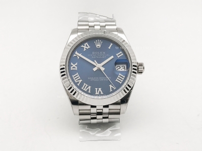 DateJust 278274 Midsize 31mm Jub Flt SS/SS Blue/Rm THB A2671