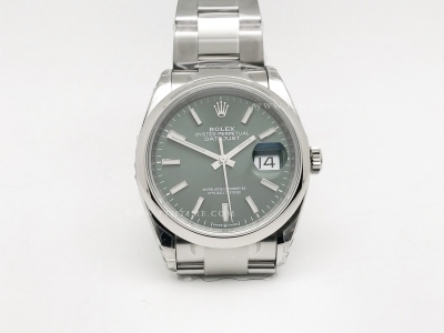 DJ 36mm Oys Smt 904L SS/SS Green/Stk VSF VS3235