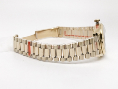 DayDate 36mm Wt 904L Flt YG/YG Silv/Rm QF VR3255