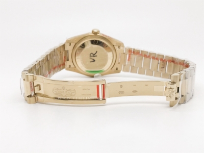 DayDate 36mm Wt 904L Flt YG/YG Grey/Rm QF VR3255