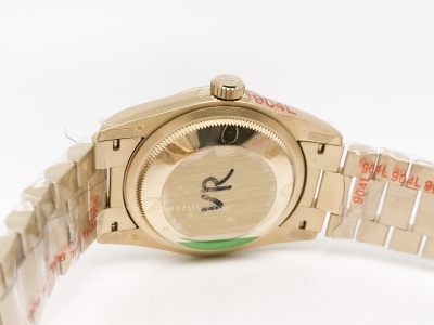 DayDate 36mm Wt 904L Flt YG/YG Grey/Rm QF VR3255