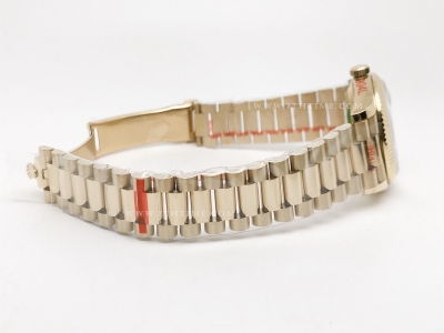 DayDate 36mm Wt 904L Flt YG/YG Gold/Rm QF VR3255