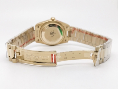 DayDate 36mm Wt 904L Flt YG/YG Gold/Rm QF VR3255