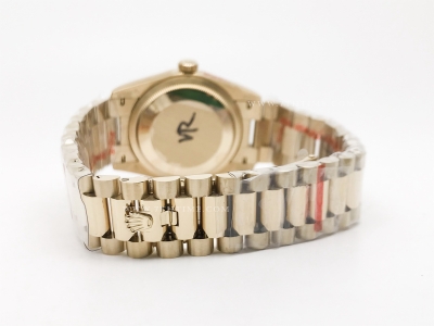 DayDate 36mm Wt 904L Flt YG/YG G-Grn/Rm/Stk QF VR3255