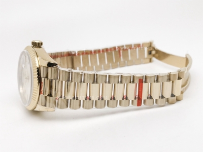 DayDate 36mm Wt 904L Flt YG/YG Silv/Stk QF VR3255