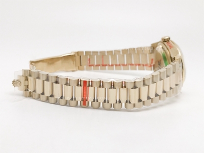 DayDate 36mm Wt 904L Flt YG/YG Silv/Stk QF VR3255