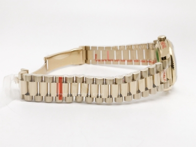 DayDate 36mm Wt 904L Flt YG/YG Green/Bag QF VR3255