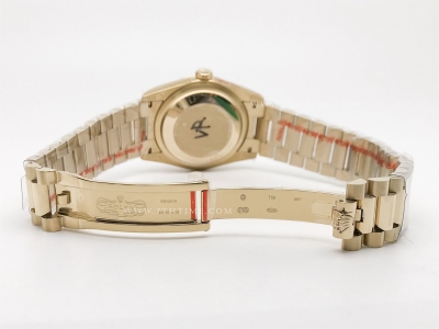 DayDate 36mm Wt 904L Flt YG/YG Green/Bag QF VR3255