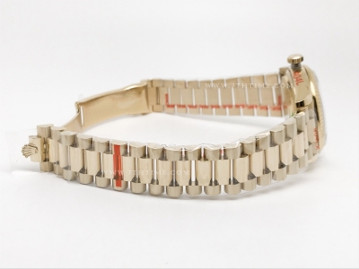 DayDate 36mm Wt 904L Flt YG/YG G-Green/Dia QF VR3255