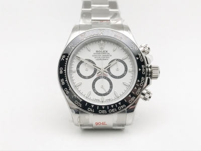 Daytona 126500 CER SS/SS White 904L QF V5 SH4131