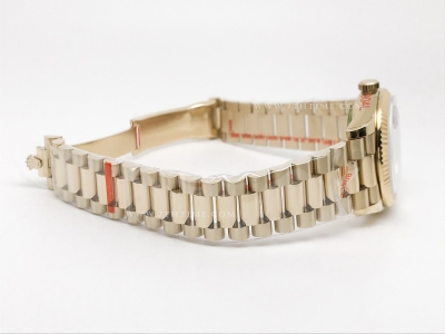 DayDate 36mm Wt 904L Flt YG/YG Grey/Dia QF VR3255