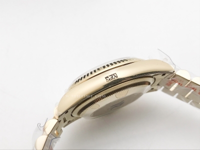 DayDate 36mm Wt 904L Flt YG/YG Grey/Dia QF VR3255