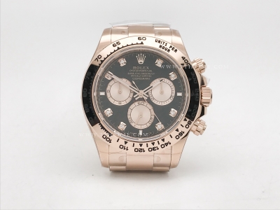 Daytona 126505 RG/RG Blk/Dia 904L THB SH4131-2