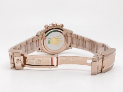 Daytona 126505 RG/RG Blk/Dia 904L THB SH4131-2