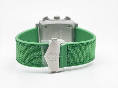 Tag Monaco Chronograph Green TI/RU Grn/Blk A8F VK63A