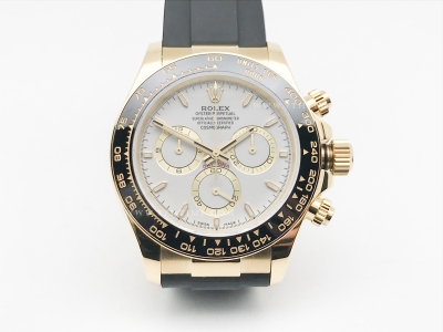 Daytona 126518 YG/RU Wht/Stk 904L QF V5 SH4131