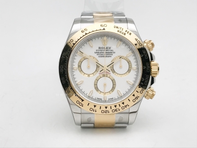 Daytona 126503 YG/SS Wht/Stk RCF A4131