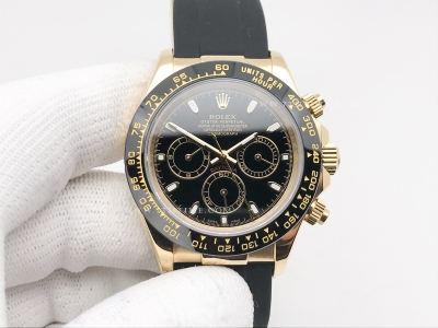 Daytona 126518 CER YG/RU Blk/Stk GDF A3836