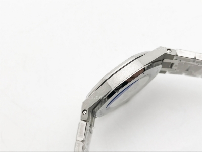 Royal Oak Ladies 67651ST Dia SS/SS Blue/Stk ZF Sw Qtz