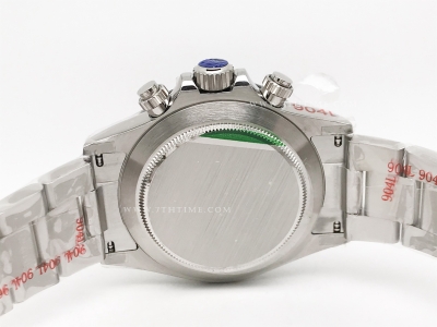 Daytona 116500 904L CER SS/SS Wht/Stk GMF A7750