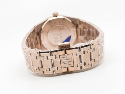Royal Oak Ladies 67650OR RG/RG Wht/Stk ZF Sw Qtz