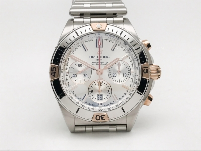 Chronomat B01 V2 RG/SS Silver/Stk TF Asia 7750